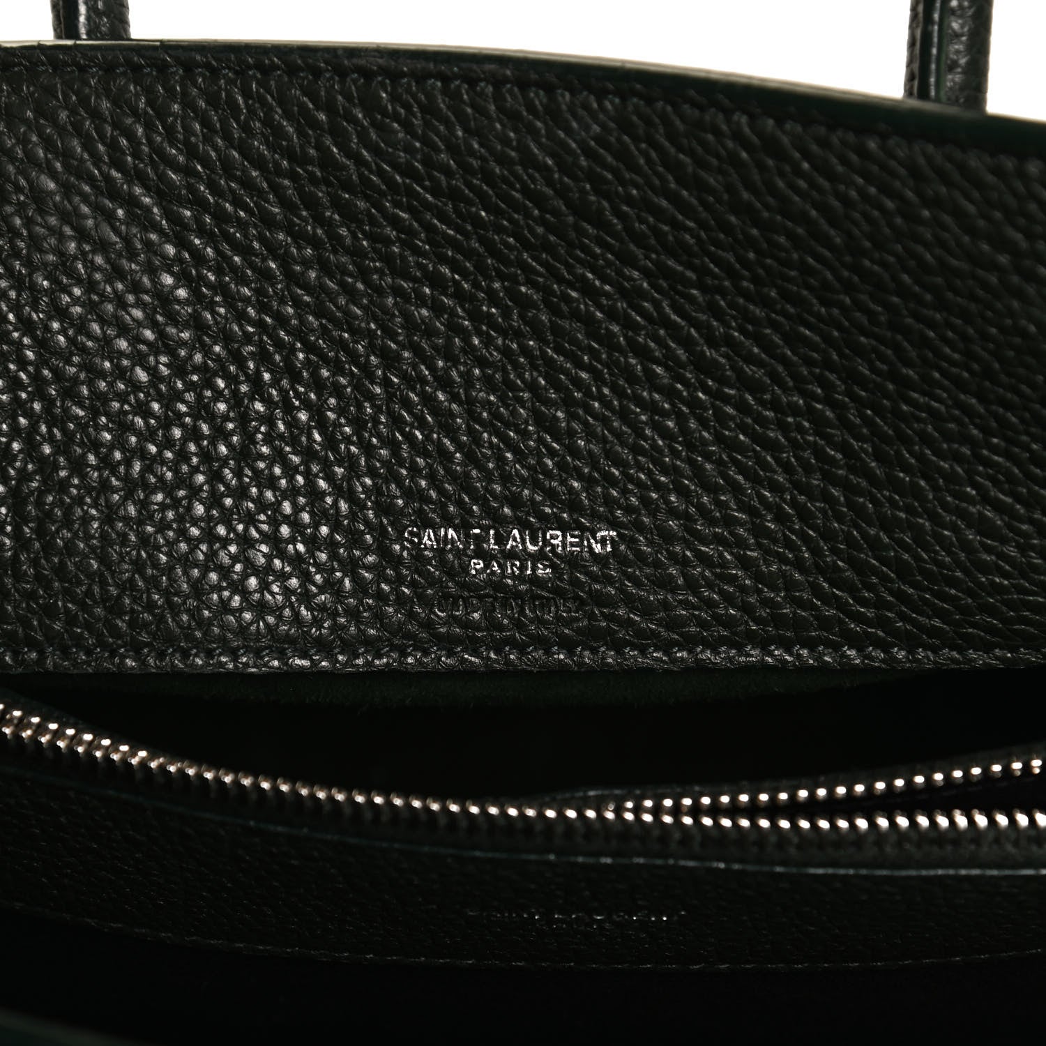 Saint Laurent Grained Calfskin Baby Sac De Jour Souple Dark Green 5 of 12