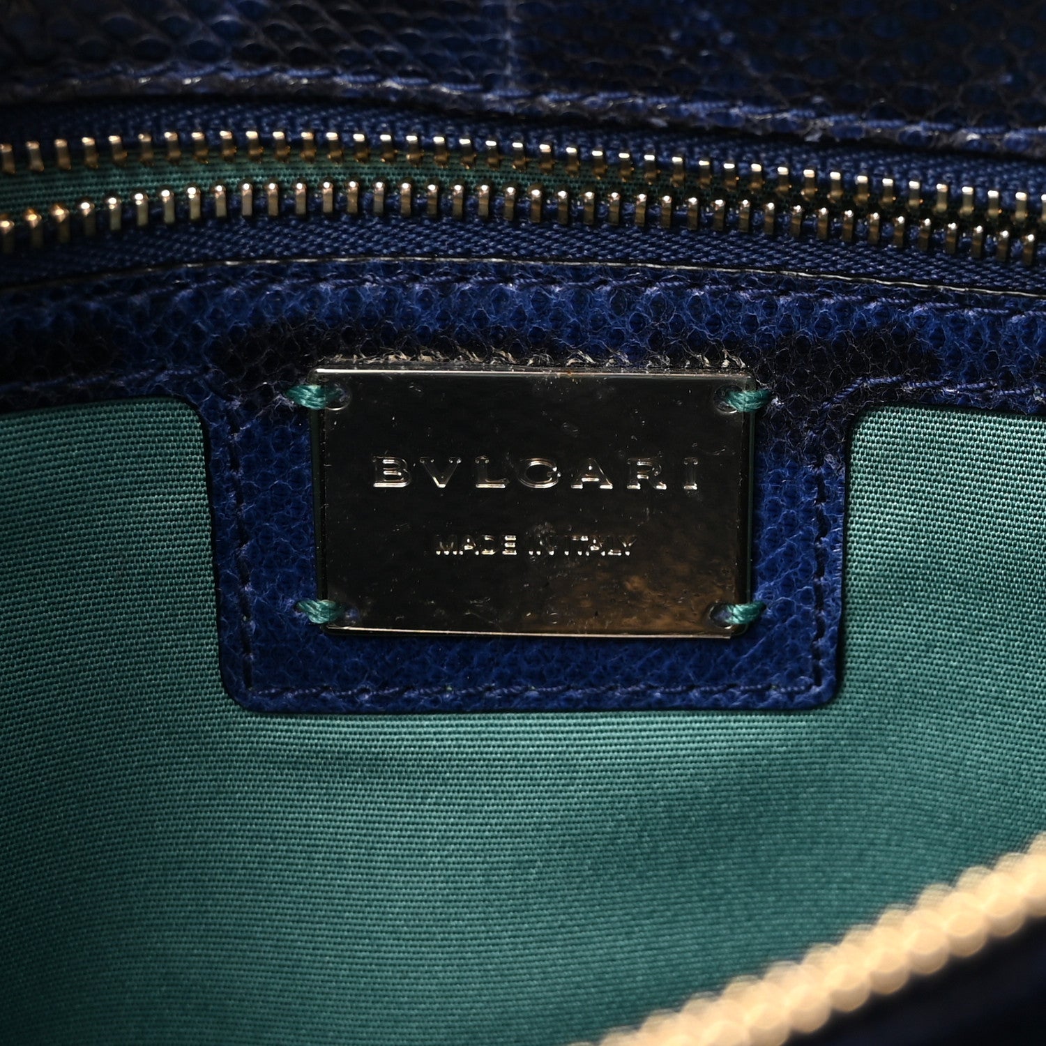 Bulgari Karung Serpenti Forever Crossbody Dark Blue 6 of 9