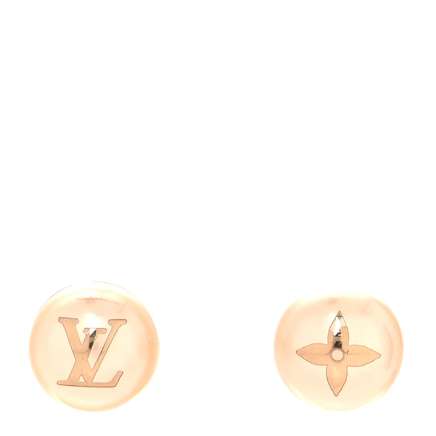 Louis Vuitton Pearl My Mix Earrings Pink Gold 1 of 5