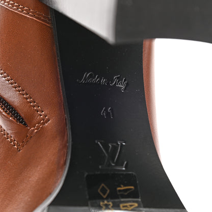 Louis Vuitton Calfskin Monogram Star Trail Ankle Boots 41 Cognac 8 of 14
