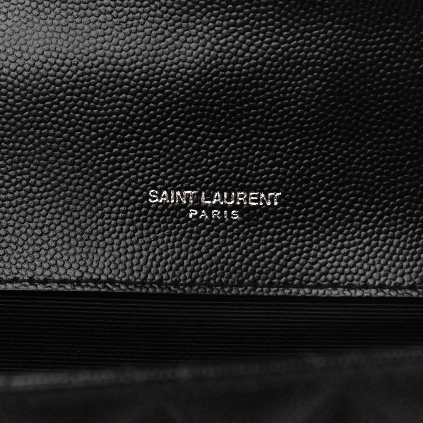 Grain De Poudre Textured Mixed Matelasse Triquilt Small Monogram Satchel Black