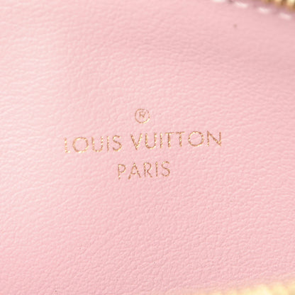 Louis Vuitton Monogram Felicie Chain Wallet Zippered Insert Rose Ballerine 6 of 6