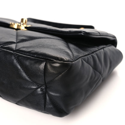 Chanel Lambskin Quilted Large Chanel 19 Flap Black 9 of 9