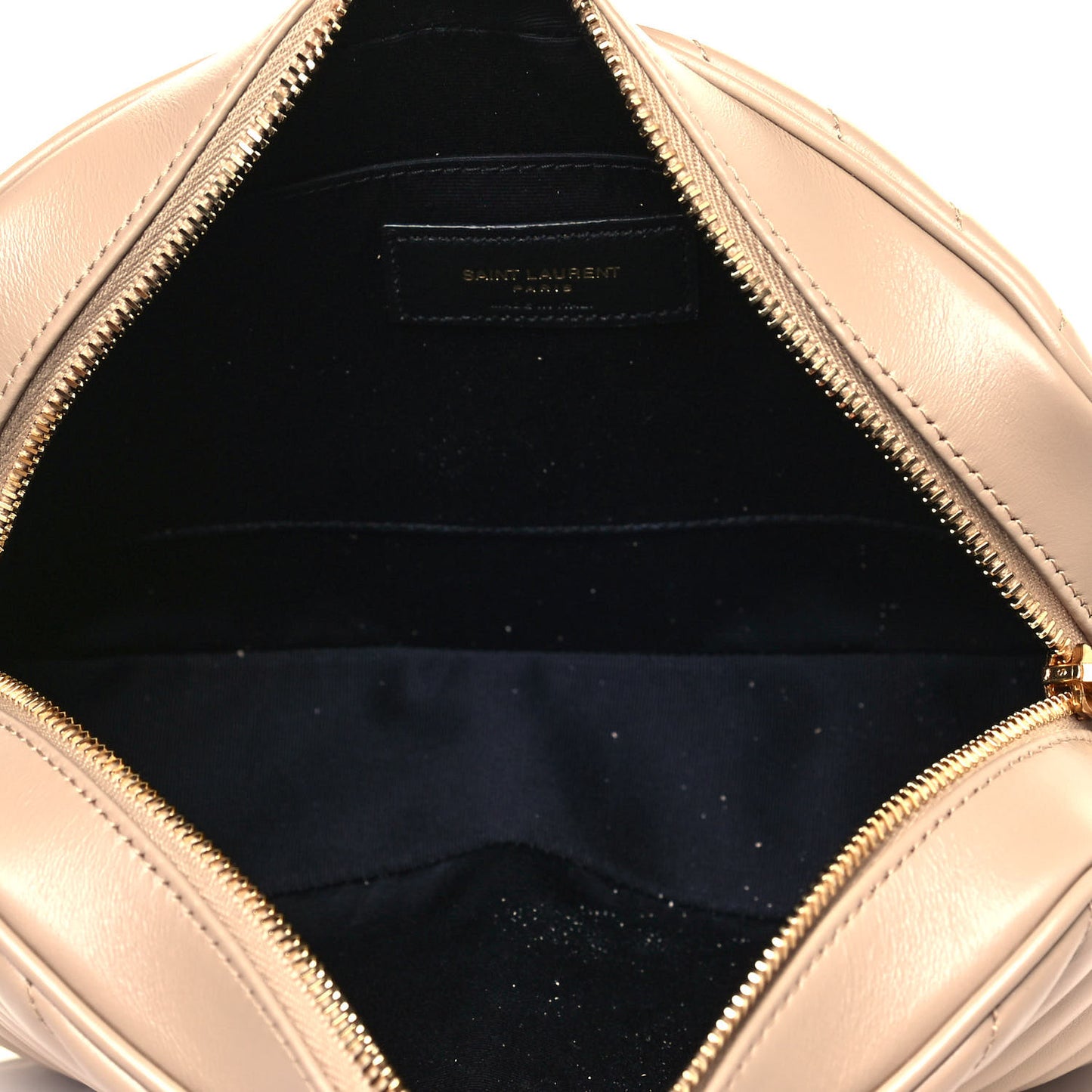 Calfskin Matelasse Monogram Lou Camera Bag Dark Beige