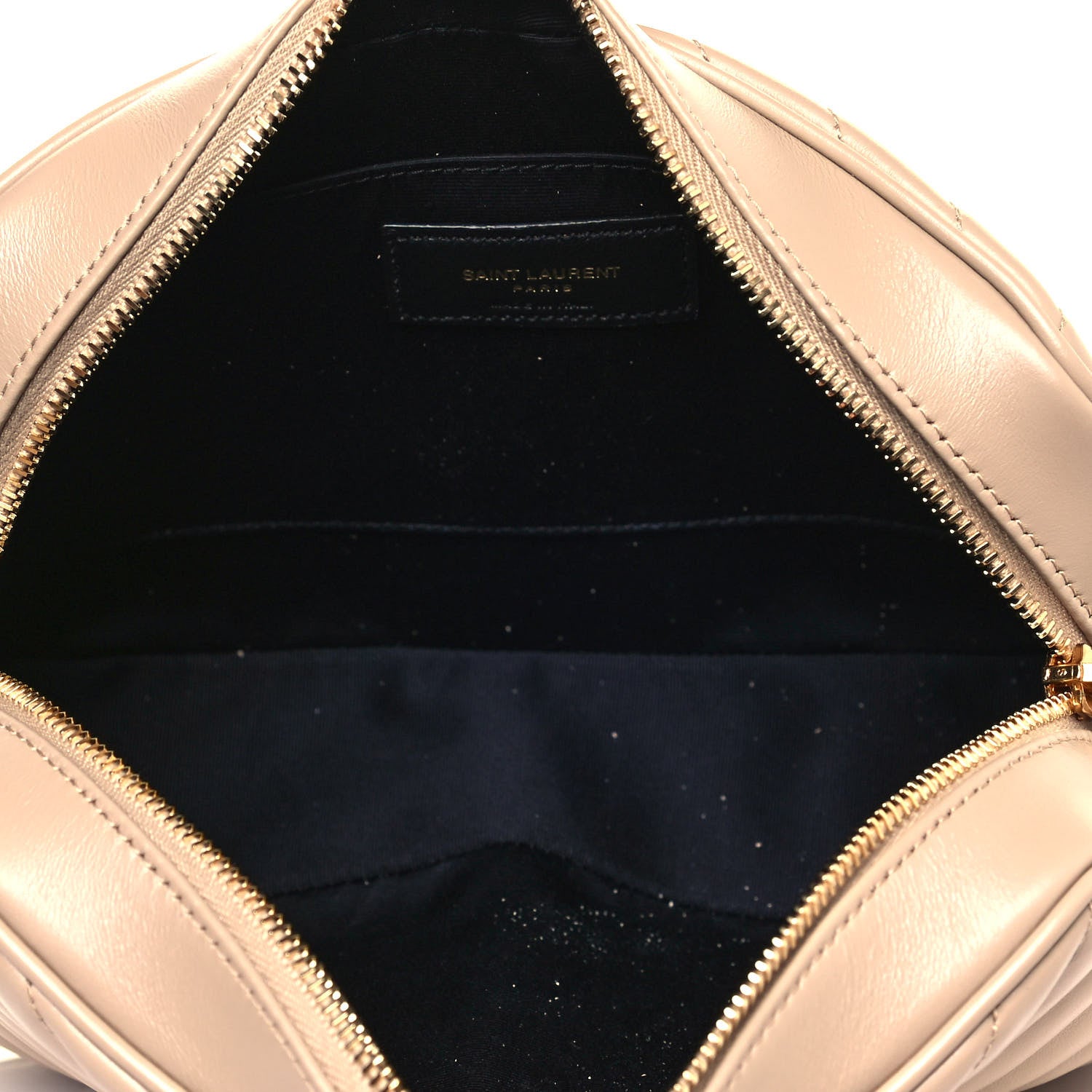 Saint Laurent Calfskin Matelasse Monogram Lou Camera Bag Dark Beige 9 of 11
