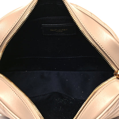 Saint Laurent Calfskin Matelasse Monogram Lou Camera Bag Dark Beige 9 of 11