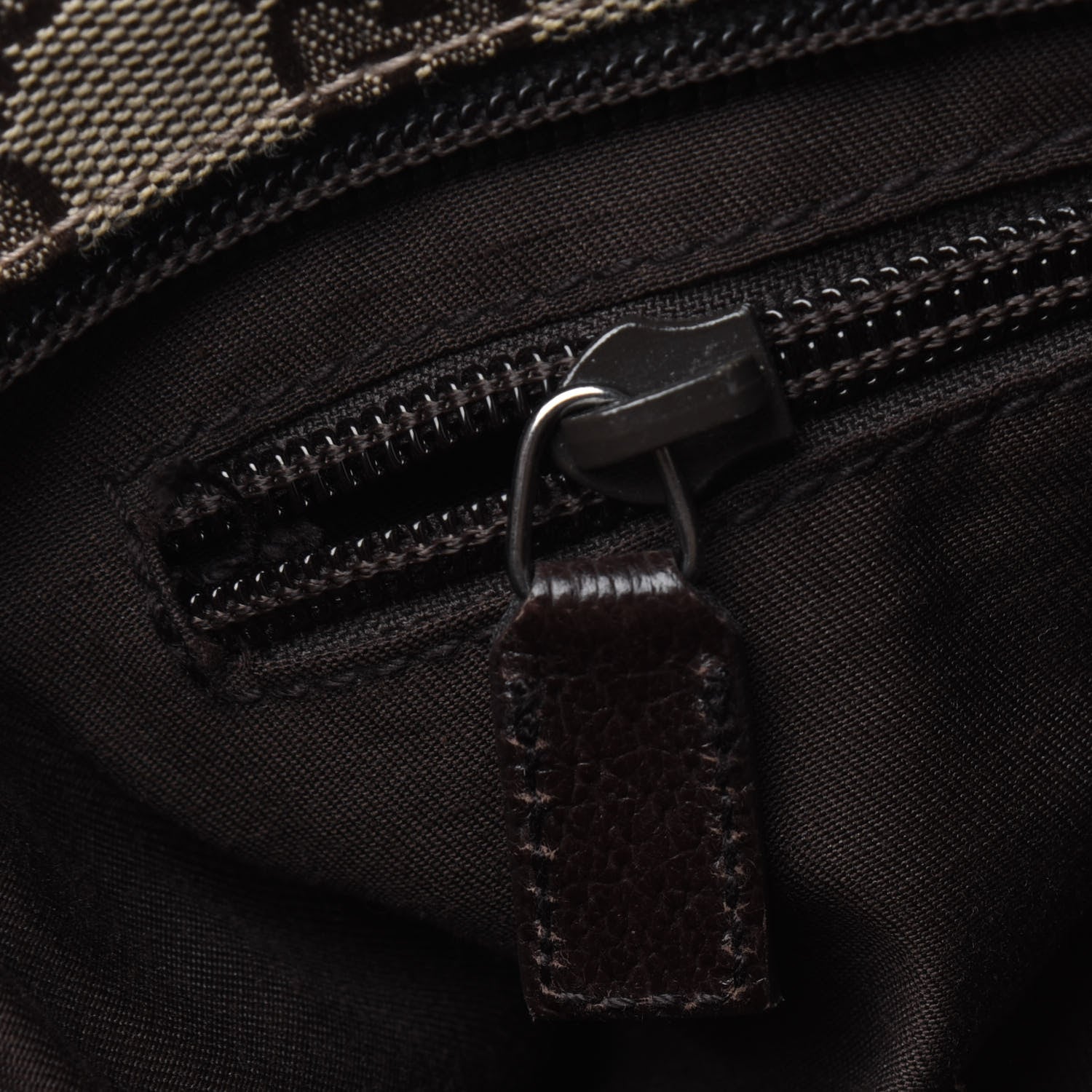 Gucci Monogram Web Small Flat Messenger Crossbody Dark Brown 10 of 18