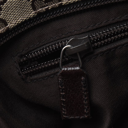 Gucci Monogram Web Small Flat Messenger Crossbody Dark Brown 10 of 18