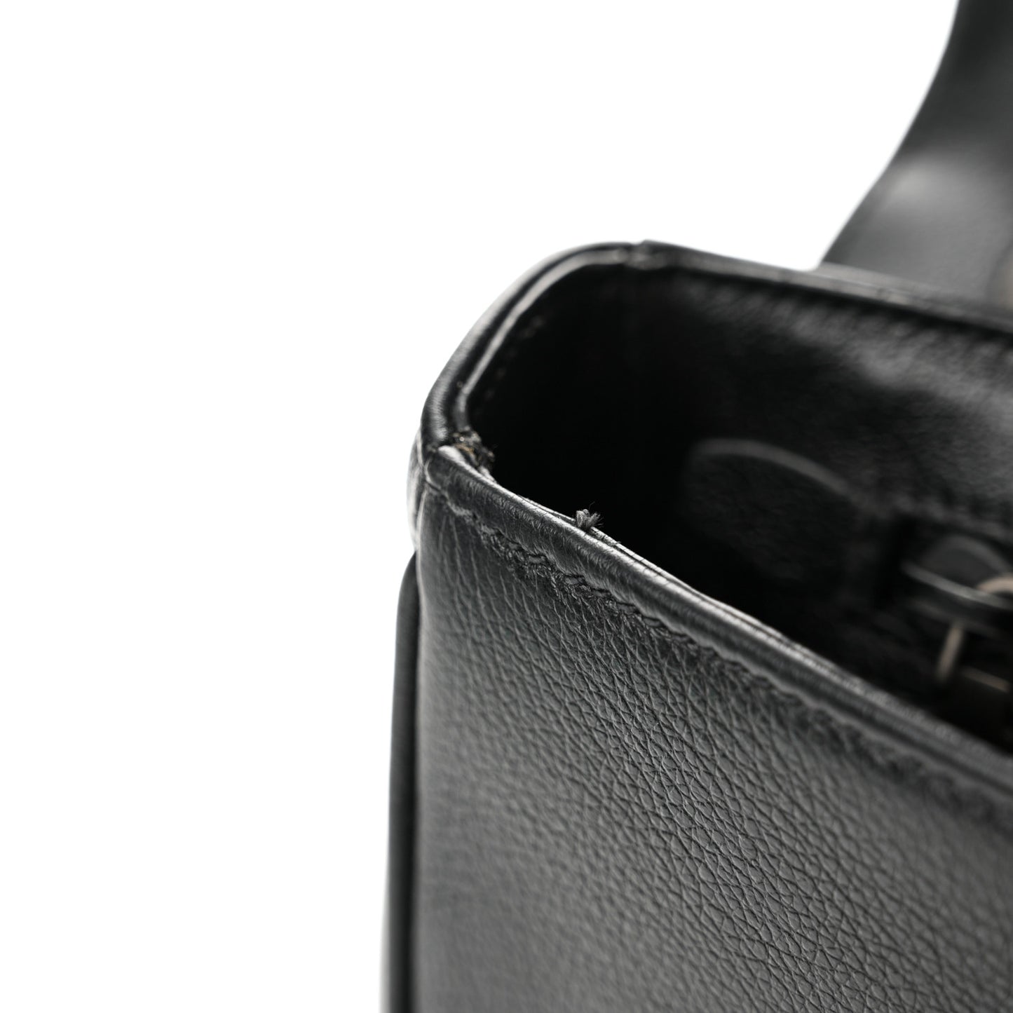 Glace Calfskin Studded Crossbody Black