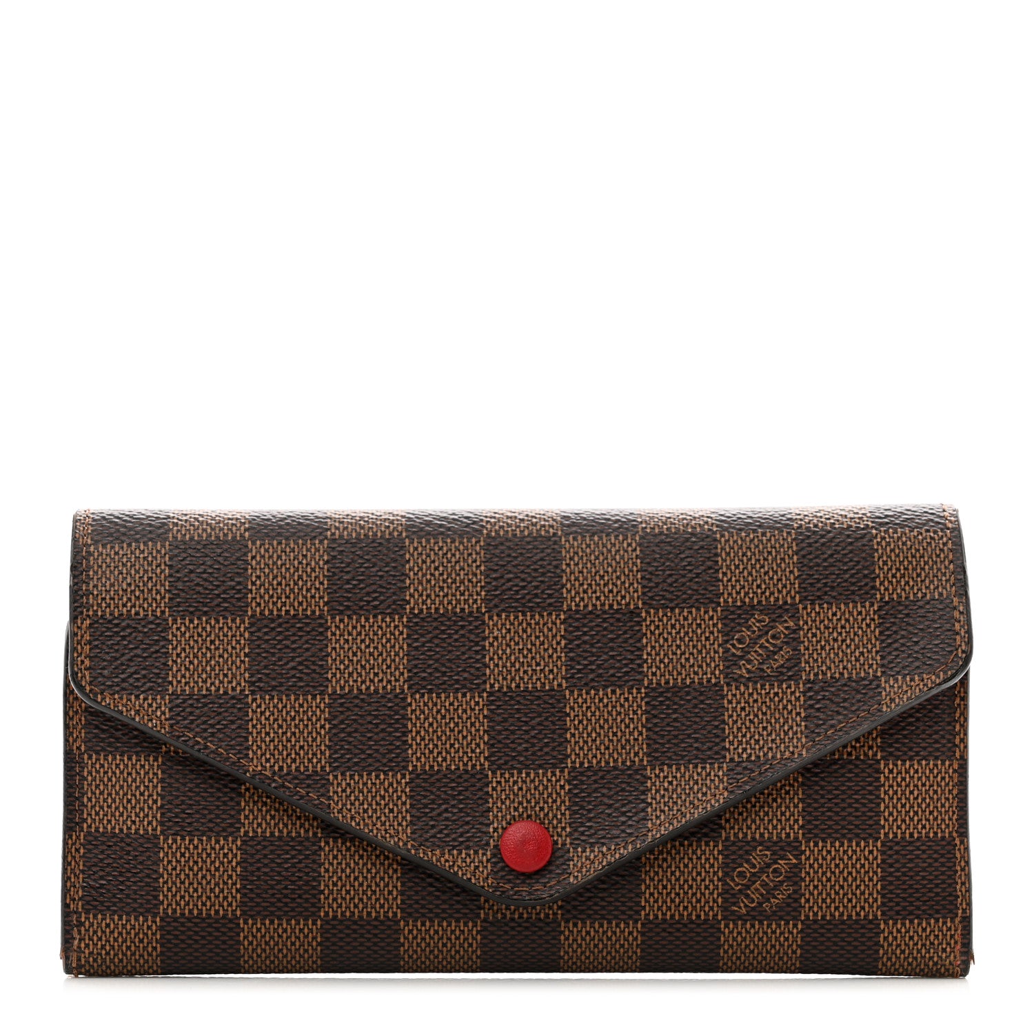 Louis Vuitton Damier Ebene Josephine Wallet Red 1 of 11