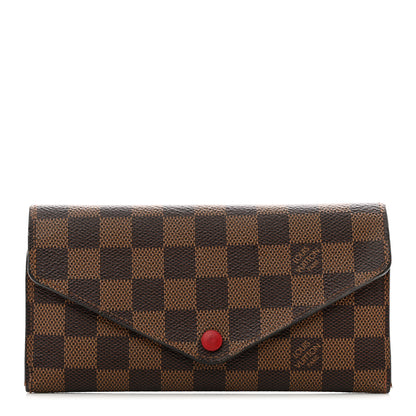 Louis Vuitton Damier Ebene Josephine Wallet Red 1 of 11