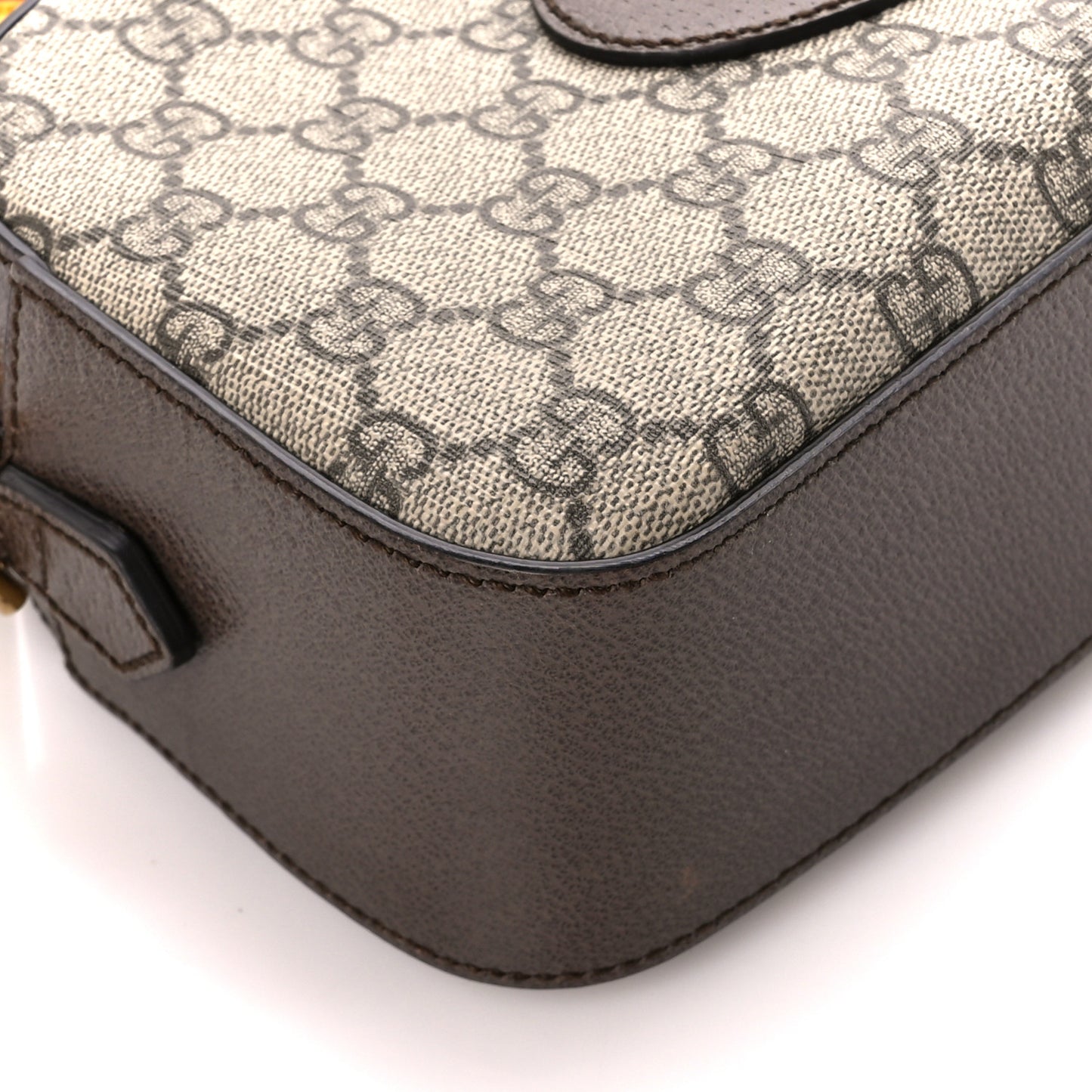 GG Supreme Monogram Web Neo Vintage Shoulder Bag Beige New Acero Crop