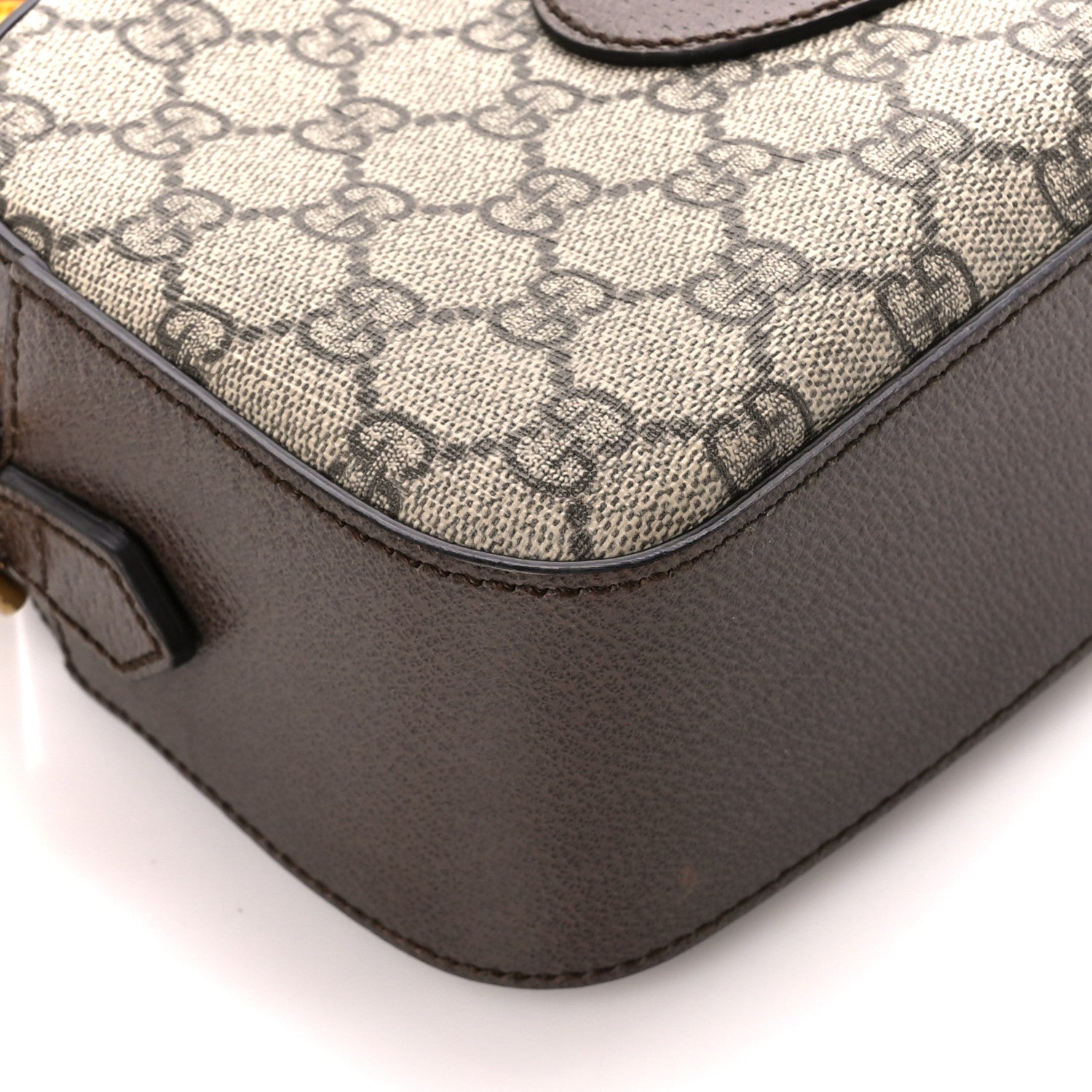 Gucci GG Supreme Monogram Web Neo Vintage Shoulder Bag Beige New Acero Crop 10 of 11