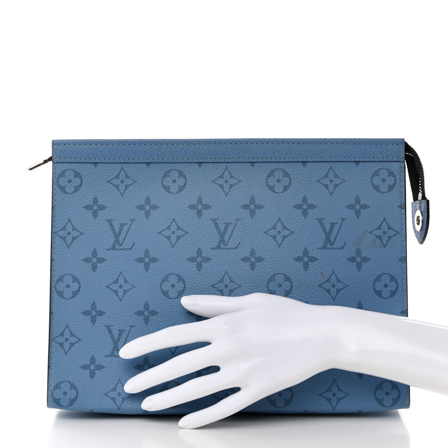 Louis Vuitton Taigarama Pochette Voyage MM Denim 2 of 7
