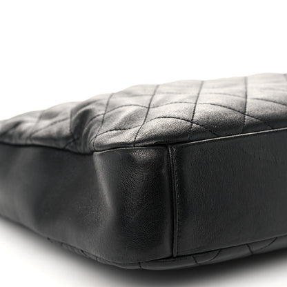 Chanel Lambskin Quilted CC Chain Link Hobo Black 9 of 10