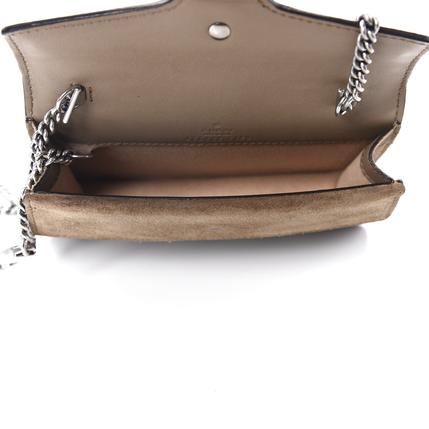 GG Supreme Monogram Super Mini Dionysus Shoulder Bag Taupe