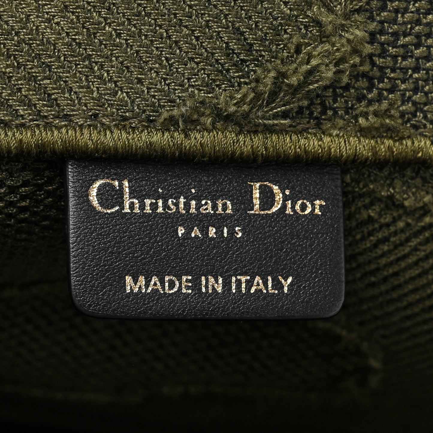 Canvas Embroidered Camouflage Book Tote Green