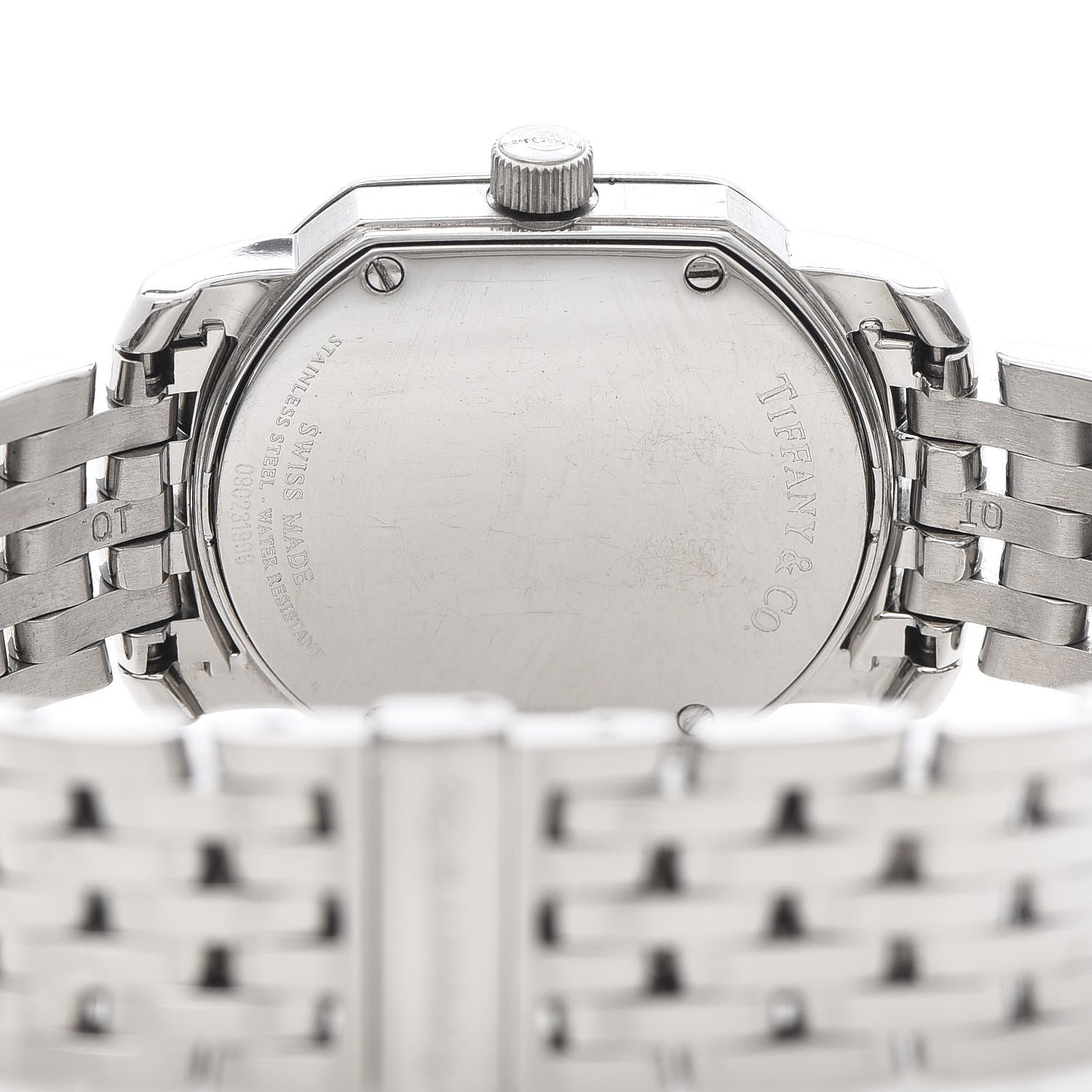 Tiffany Stainless Steel 24mm Mark Coupe Resonator Quartz Watch Blue 5 of 5