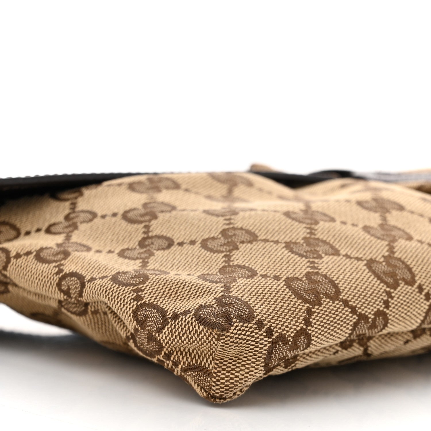 Gucci GG Monogram Double Pocket Belt Bag Dark Brown 8 of 9