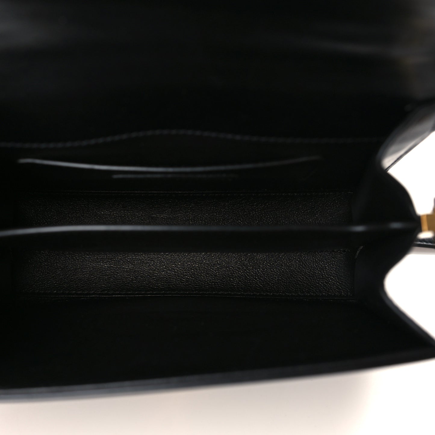 Calfskin Mini Classic Monogram Cassandra Top Handle Black