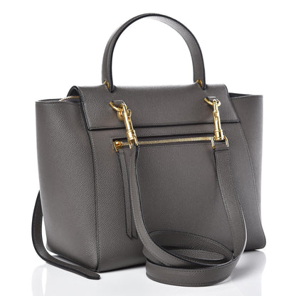 Celine Grained Calfskin Micro Belt Bag Grey 3 of 11