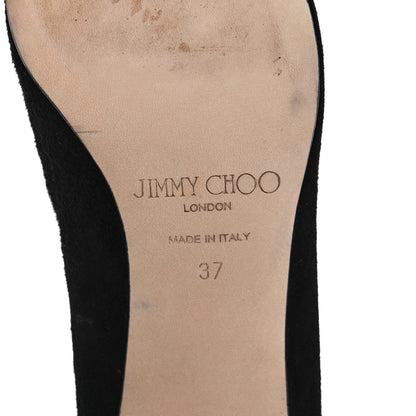 Jimmy Choo Suede Irena Pumps 37 Black 6 of 11