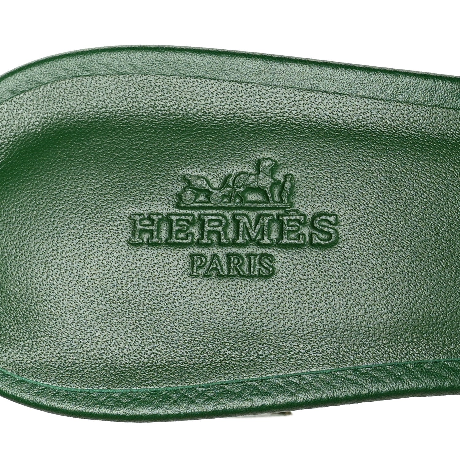 Hermes Epsom Oasis Sandals 37.5 Vert Cactus 8 of 8