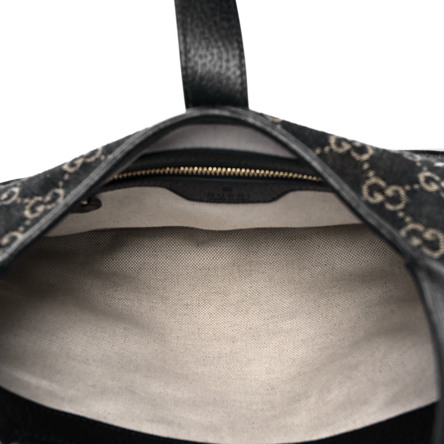 Gucci Jacquard Denim GG Monogram Small Jackie 1961 Hobo Black Ivory 10 of 15