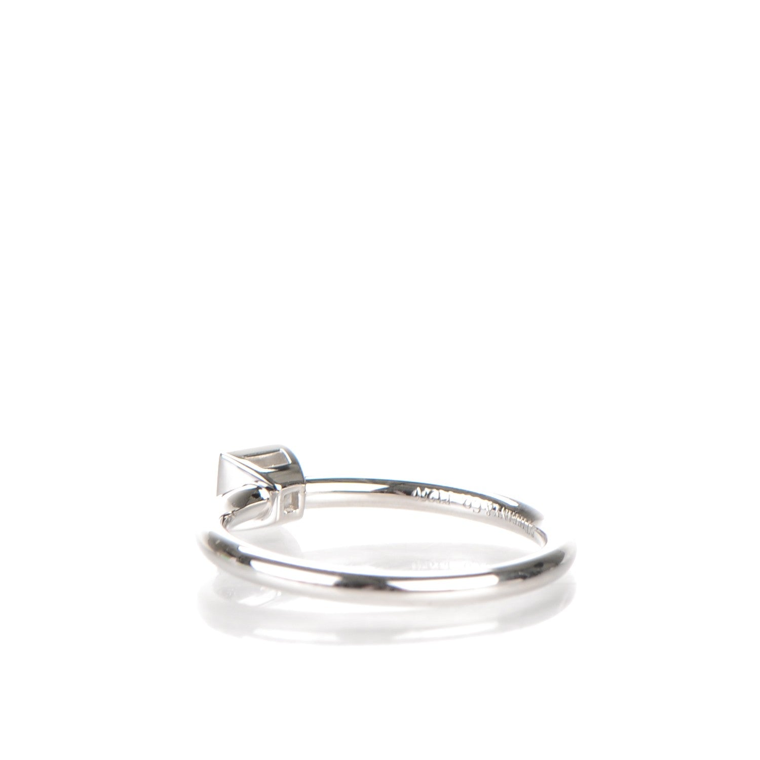 Tiffany Platinum Diamond Princess Cut Engagement Ring 4.5 3 of 5