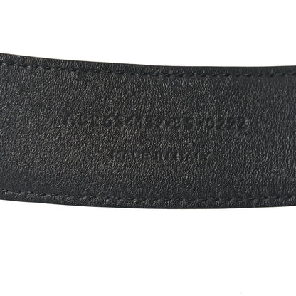 Saint Laurent Lambskin Monogram Cassandre Square Buckle Belt 85 34 Black 5 of 6