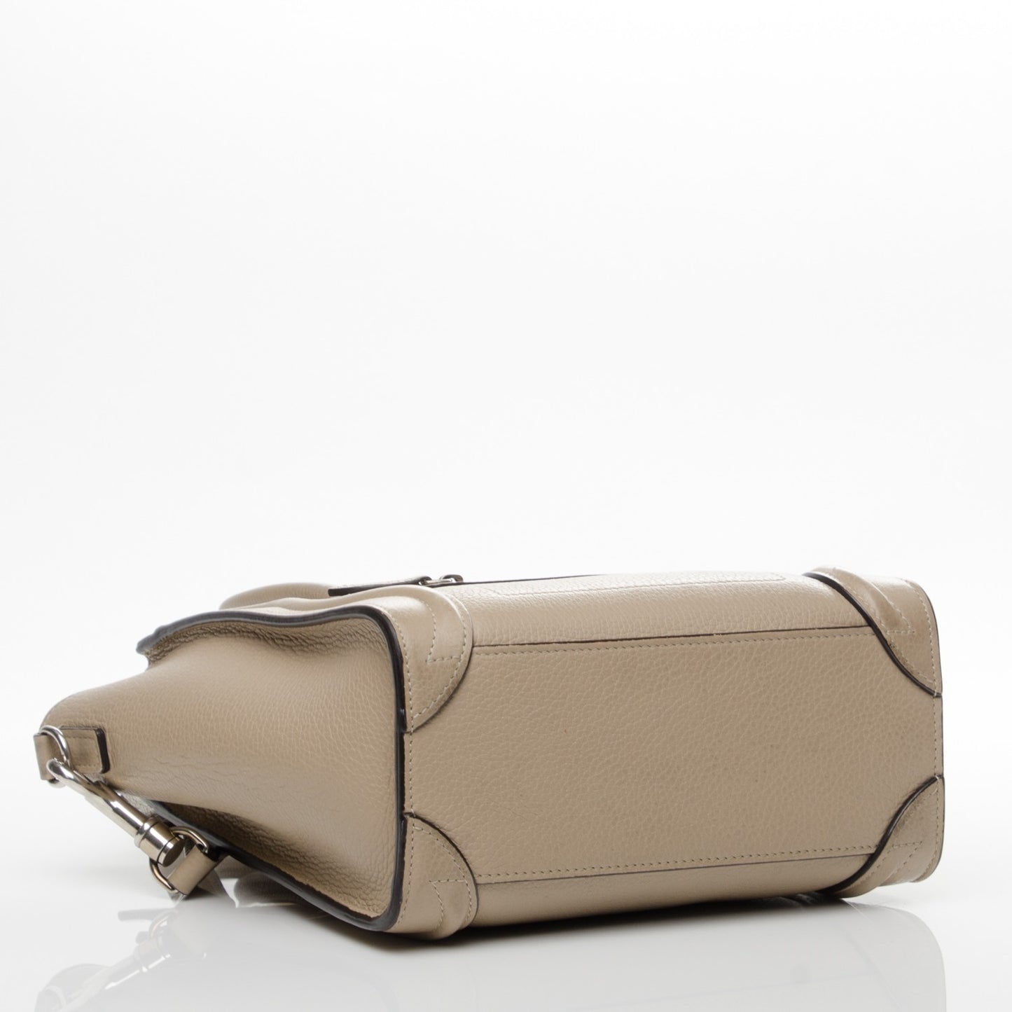 Drummed Calfskin Nano Luggage Dune