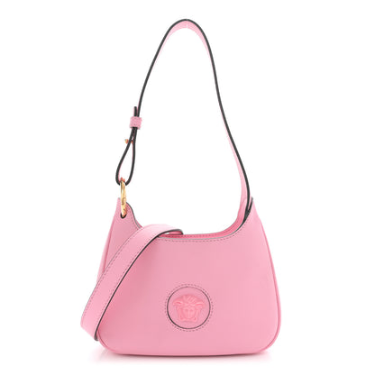 Versace Calfskin La Medusa Small Hobo Crossbody Pink 1 of 11
