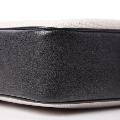 Saint Laurent Linen Canvas Monogram Lou Camera Bag Black 8 of 9