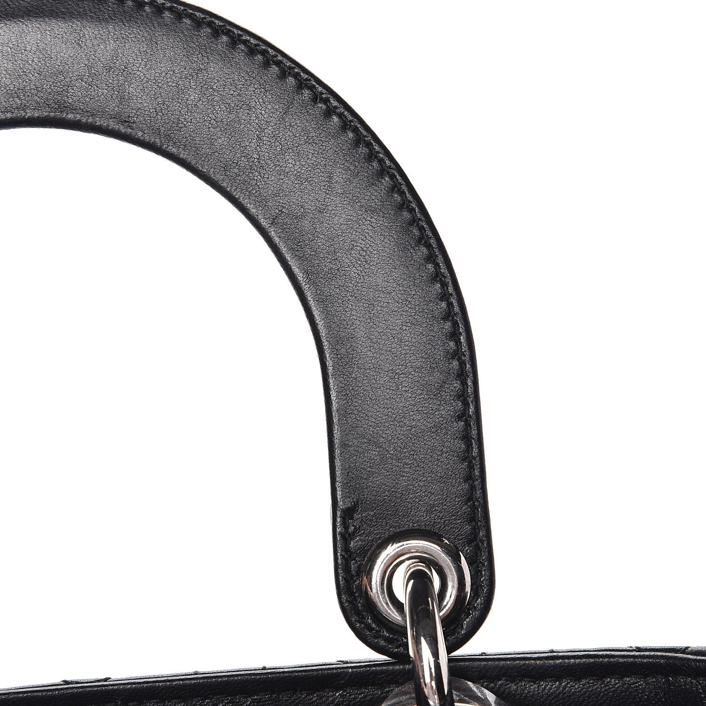 Lambskin Cannage Small Lucky Badges My Lady Dior Black