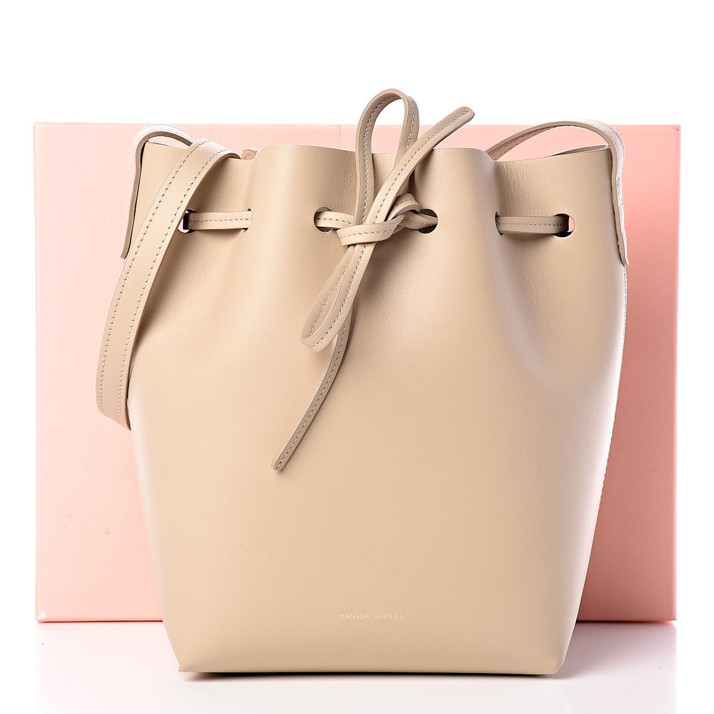 Calfskin Mini Bucket Bag Sand