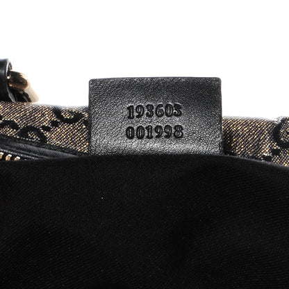 Gucci Crystal Monogram Joy Medium Boston Black 6 of 7