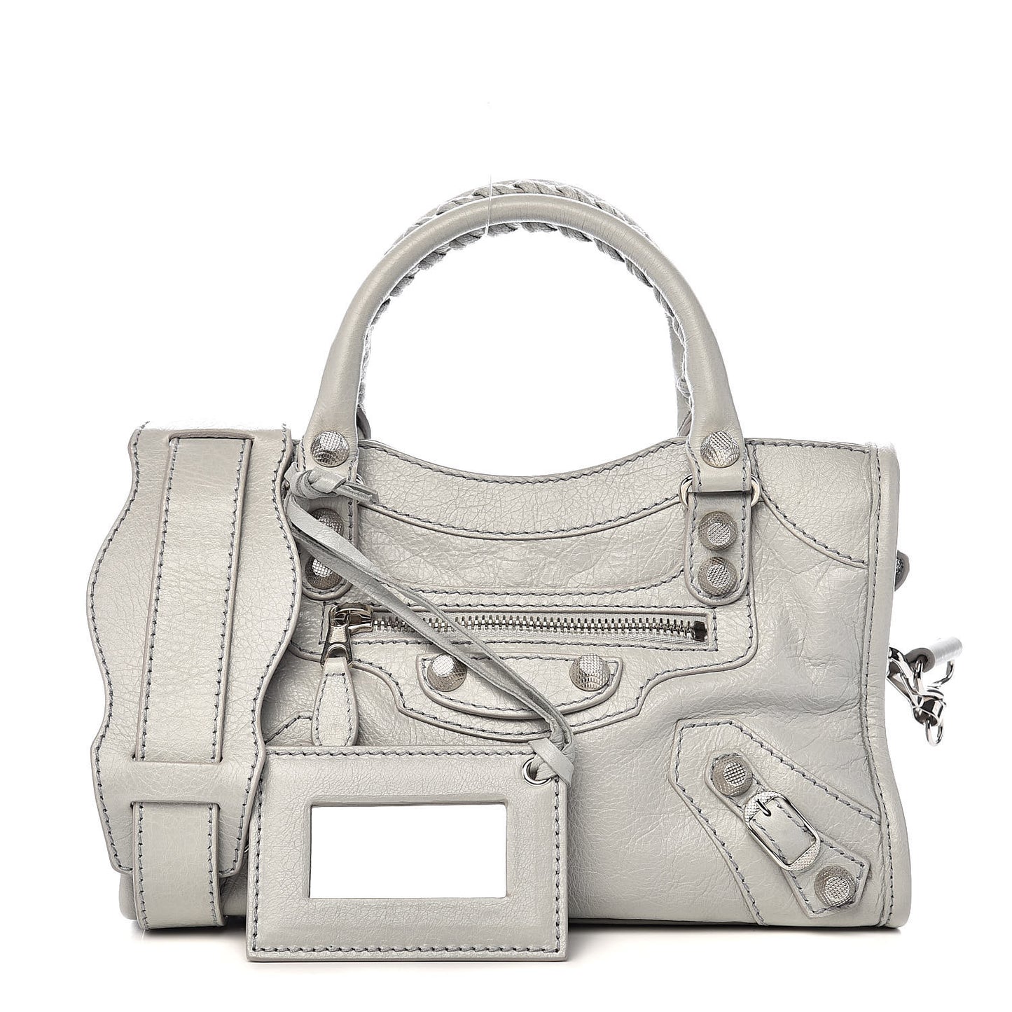 Agneau Giant 12 Silver Hardware Mini City Gris Glace