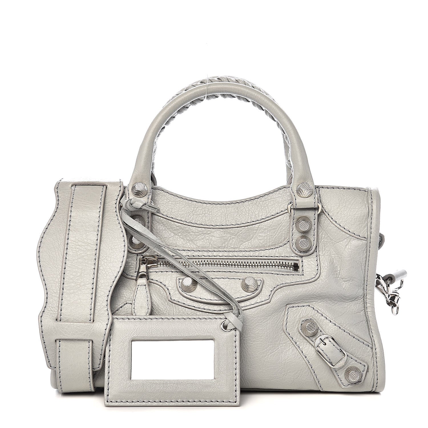 Balenciaga Agneau Giant 12 Silver Hardware Mini City Gris Glace 1 of 10