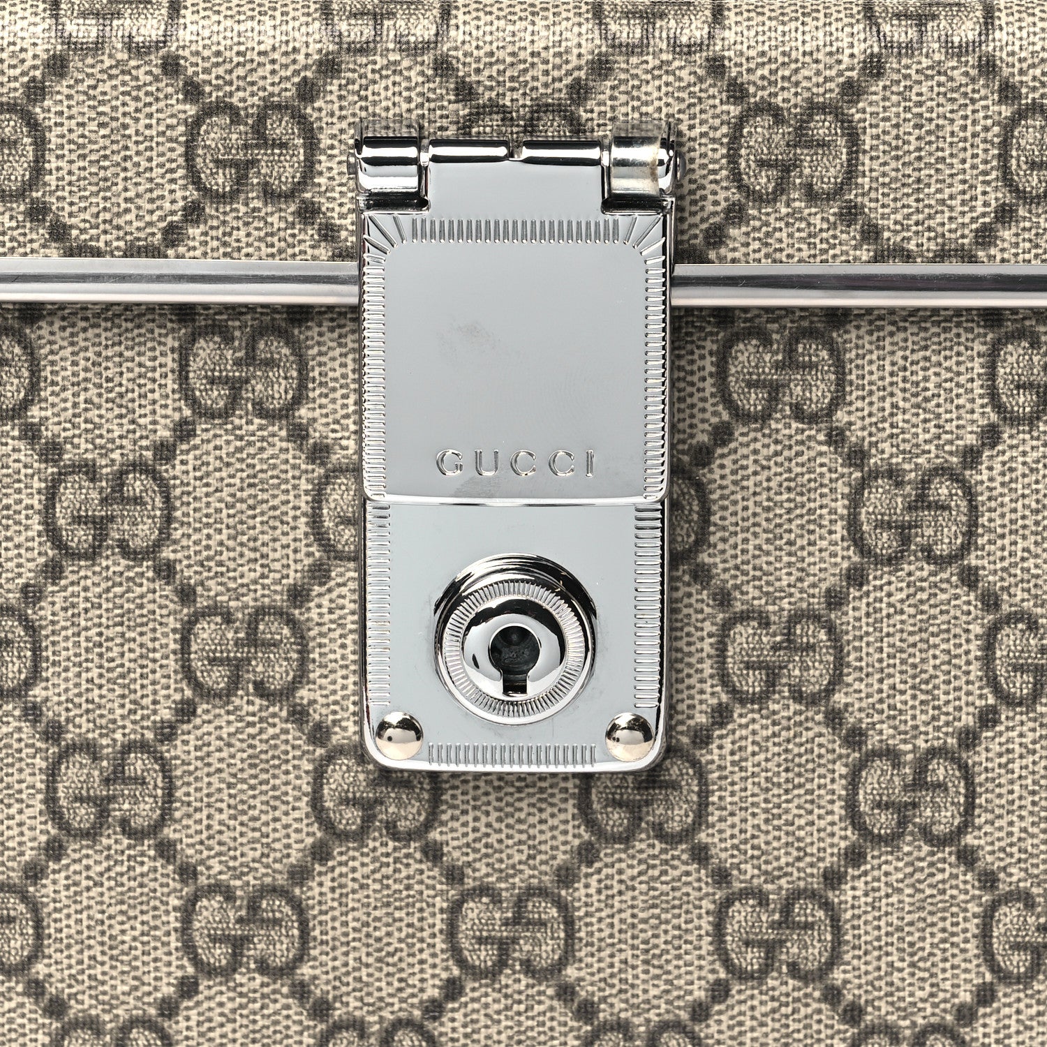 Gucci GG Supreme Monogram Globe-Trotter Beauty Case Brown 8 of 10