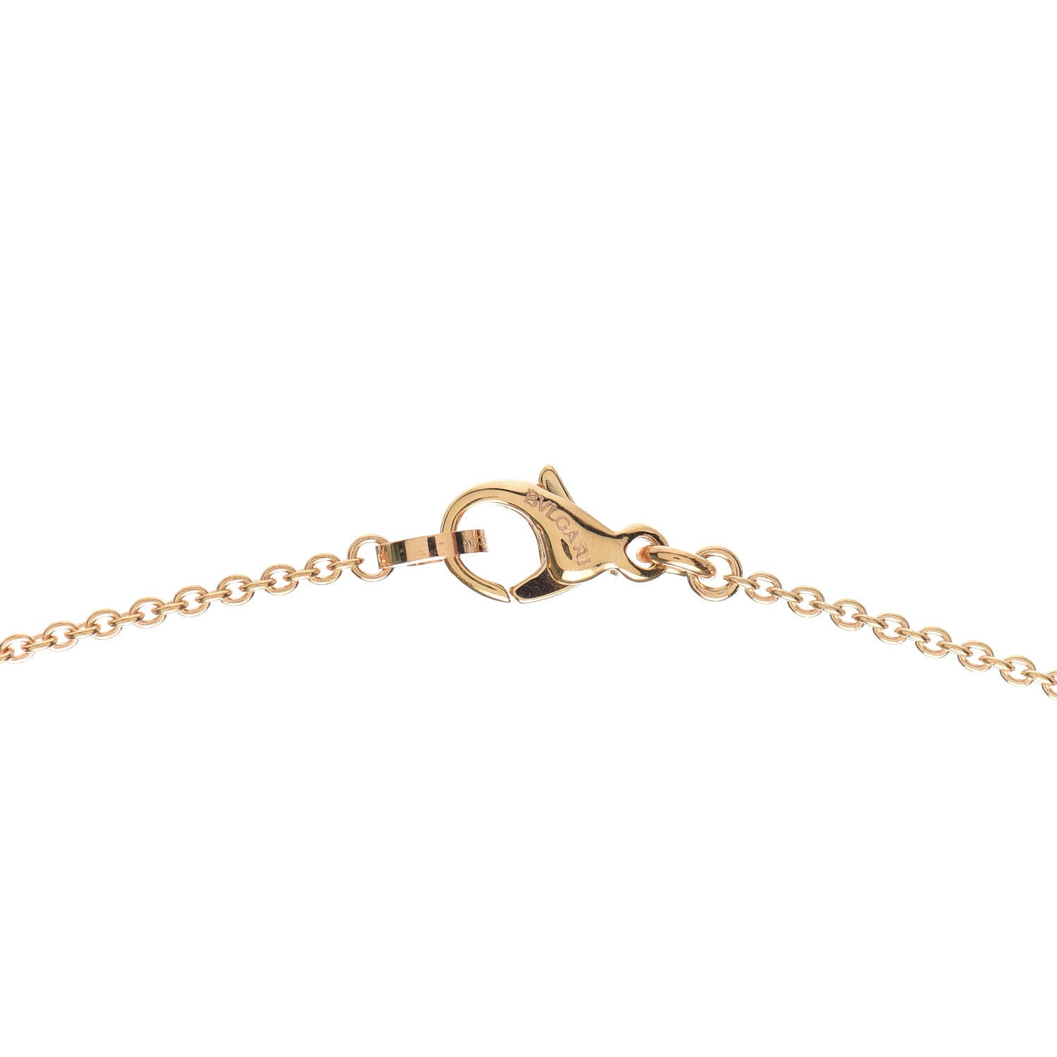 Bulgari 18K Rose Gold White Ceramic B.Zero1 Pendant Necklace 4 of 6