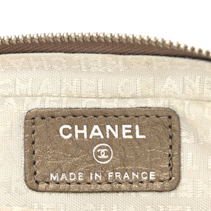 Chanel Aged Metallic Calfskin Quilted Cambon Cosmetic Case Bronze 6 of 7