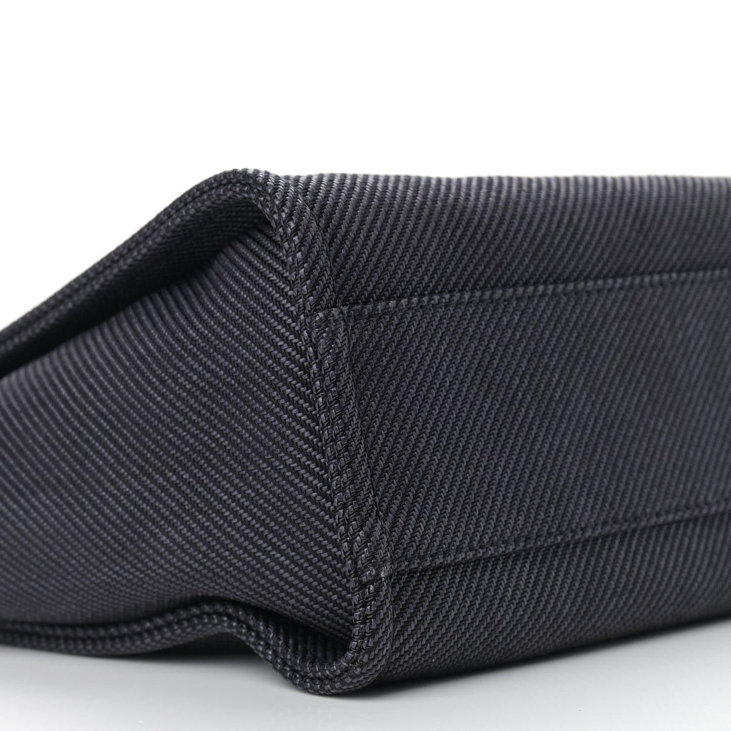 Mixed Fibers Calfskin Small Deauville Tote Black