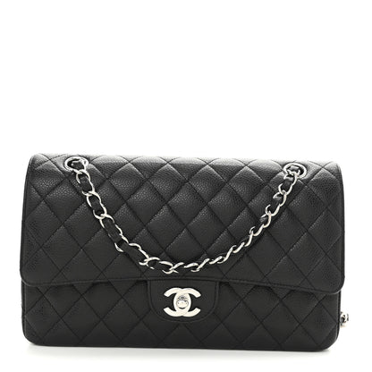 Chanel Caviar Quilted Medium Double Flap Black 1 of 11