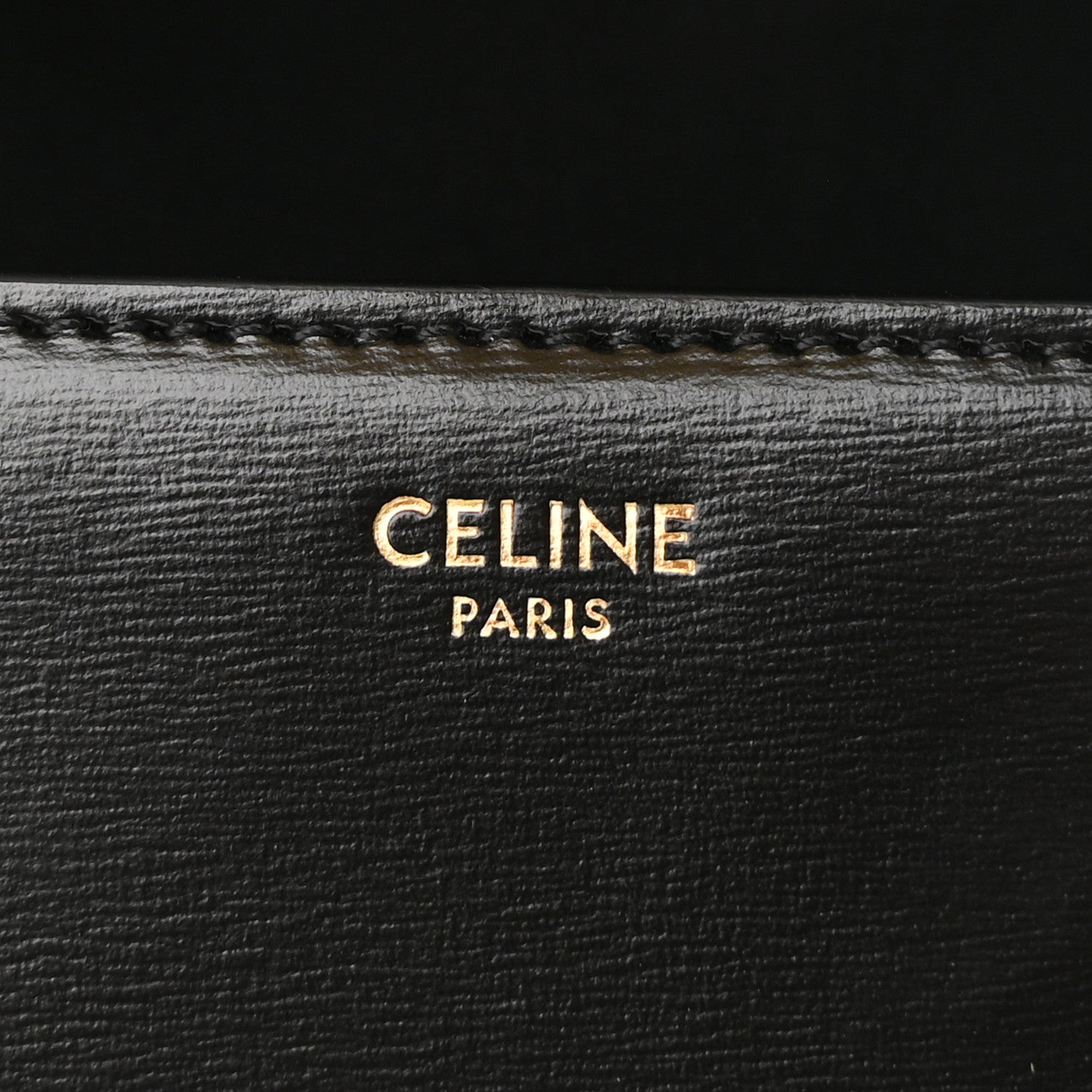 Celine Shiny Calfskin Small Triomphe Black 6 of 9