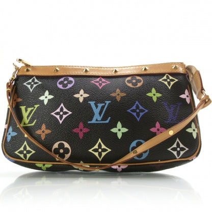 Louis Vuitton Monogram Multicolor Pochette Accessories Black 1 of 8