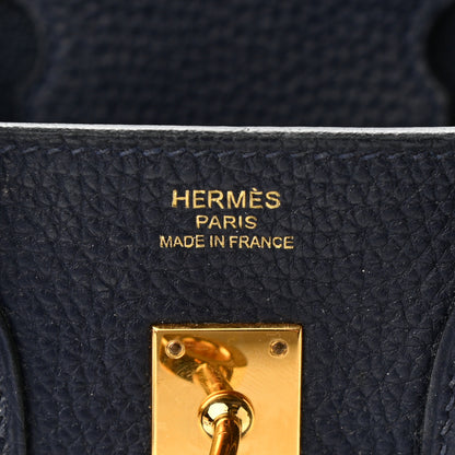 Hermes Togo Birkin 25 Bleu Nuit 6 of 13