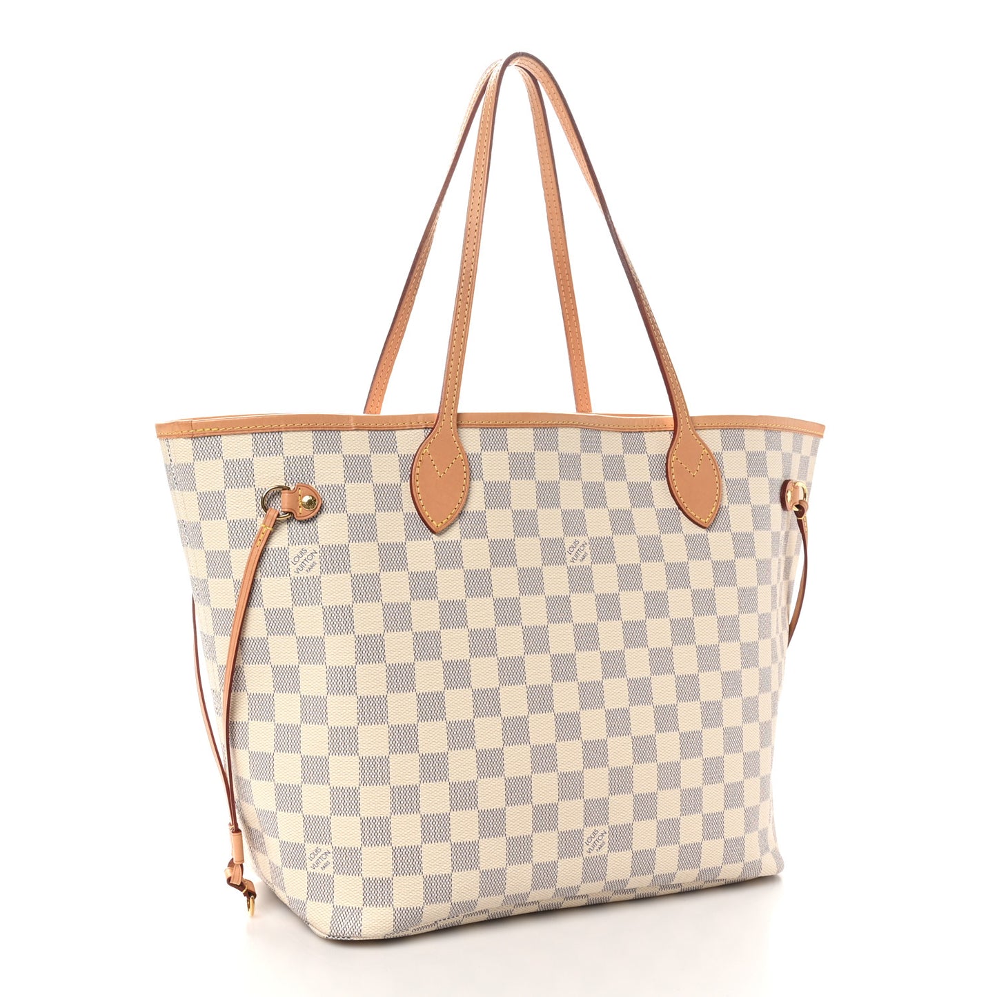 Damier Azur Neo Neverfull MM Rose Ballerine