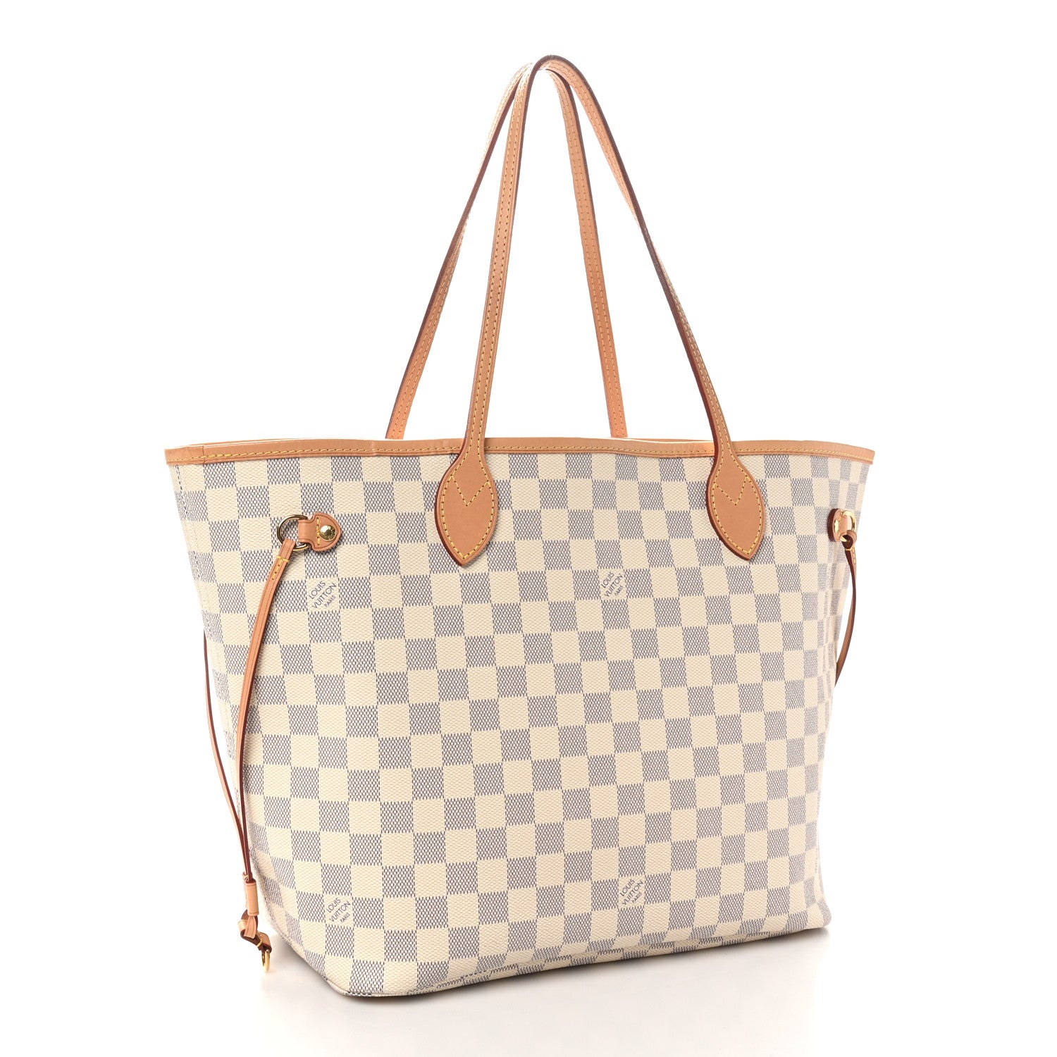 Louis Vuitton Damier Azur Neo Neverfull MM Rose Ballerine 4 of 10
