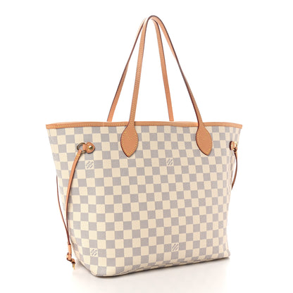 Louis Vuitton Damier Azur Neo Neverfull MM Rose Ballerine 4 of 10