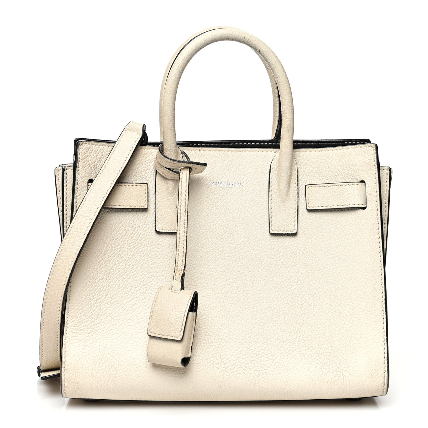 Grained Calfskin Nano Sac De Jour Porcellana Black
